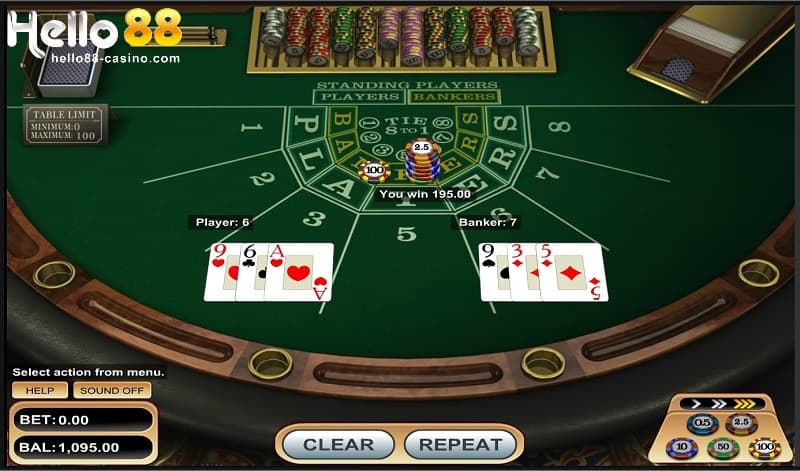 Baccarat Online trên hello88